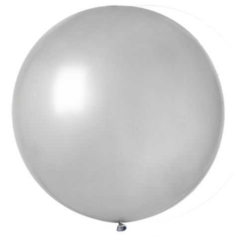 Ballon gonflable géant couleur argent - Ballon diamètre 90cm
