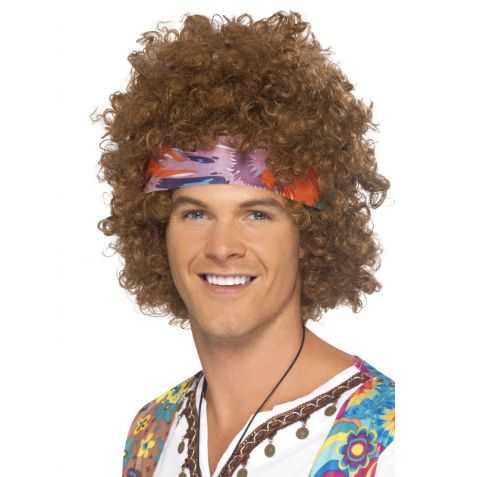 perruque hippie homme