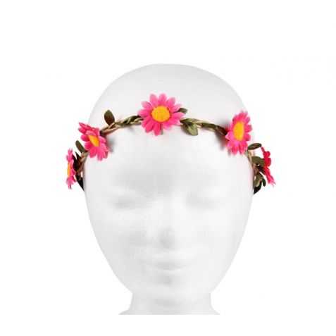 Déguisement hippie flower rose femme