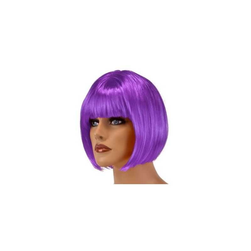 Perruque disco folle Violet - Perruques pas cher