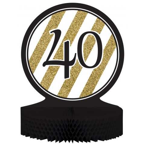 Centre de table anniversaire 40 ans