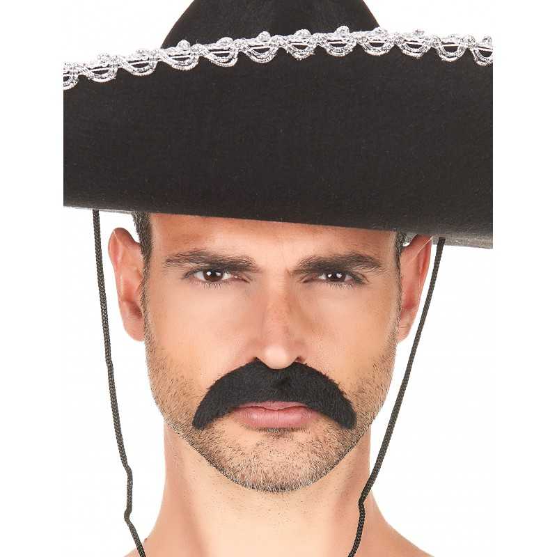 Moustache noir - Accessoires déguisement - Métiers