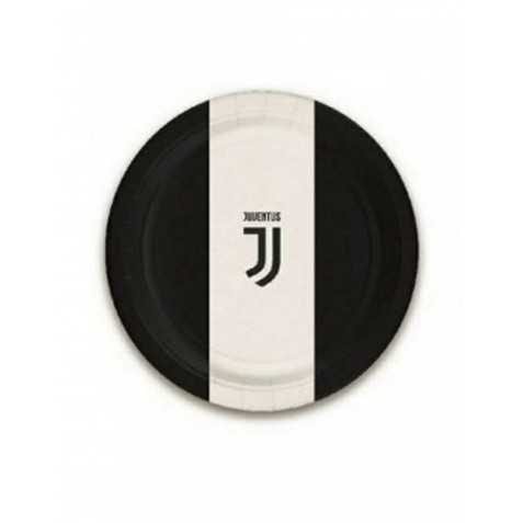 8 Petites assiettes en carton Juventus 18 cm