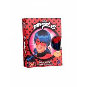 Coffret perruque et masque Ladybug adulte