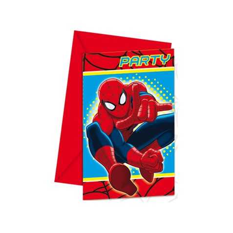 Cartes D Invitations Gouter Anniversaire Spiderman Monsieur Paillettes