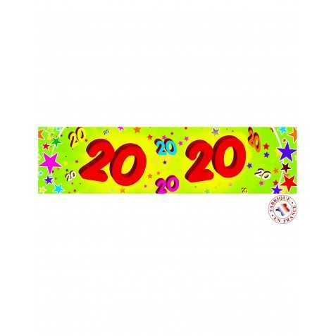 Banderole papier 20 ans 0,16x2,44m