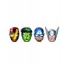 6 masques en carton Avengers Mighty