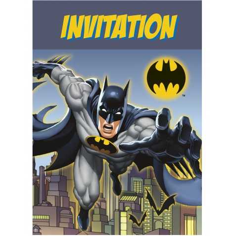 Cartes D Invitation Anniversaire Batman Monsieur Paillettes