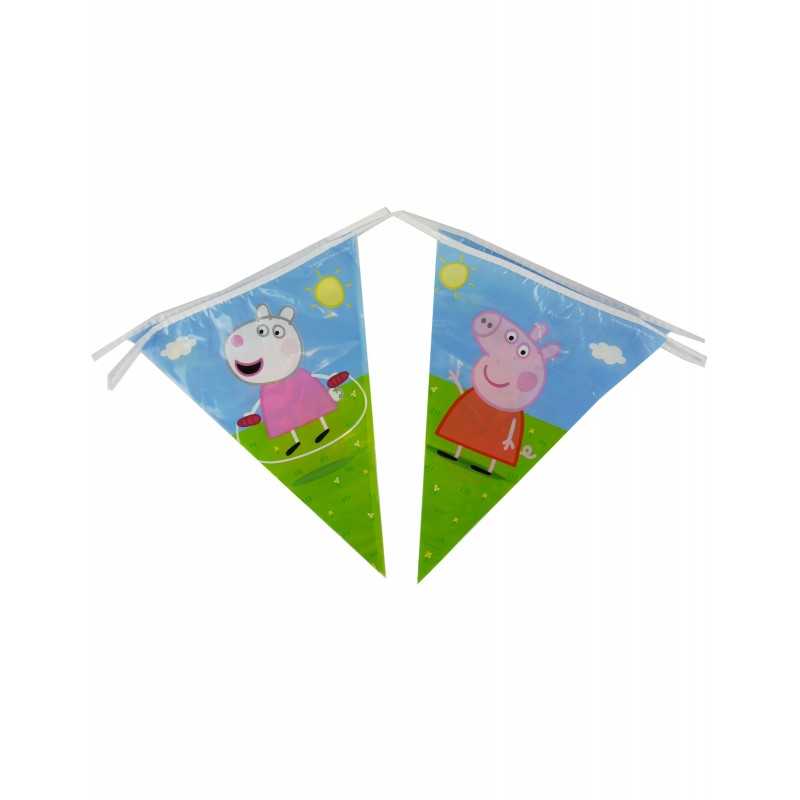 Guirlande déco anniversaire Peppa Pig - MONSIEUR PAILLETTES