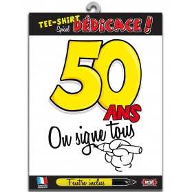 Tee shirt à offrir pour anniversaire 50 ans