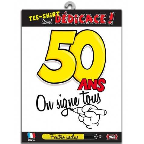 Tee shirt à offrir pour anniversaire 50 ans