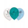 6 Ballons latex bleu La Reine des Neiges