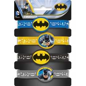 4 Bracelets élastiques Batman