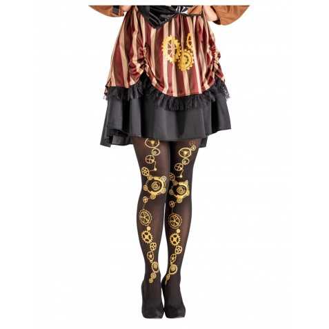 collants noir Steam punk femme