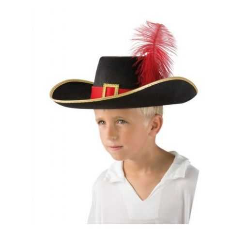 Chapeau enfant de Mousquetaire avec plume