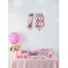 1 petit Ballon Chiffre Rose hauteur 36 cm