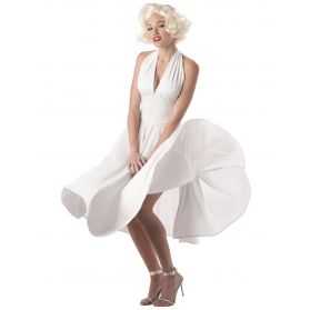 Robe blanche déguisement Maryline