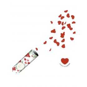 Canon a confettis en forme de coeurs