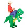 Déguisement explorateur sur un dinosaure enfant