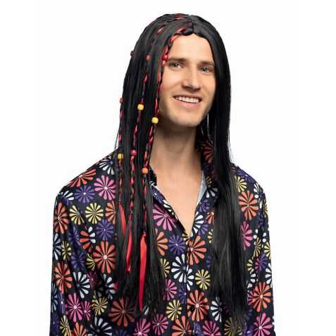 Perruque déguisement Hippie Homme